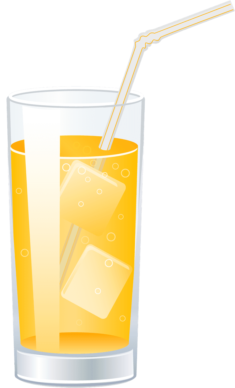 refreshing glass of water beverage vector with ice cubes and a straw for summer enjoyment