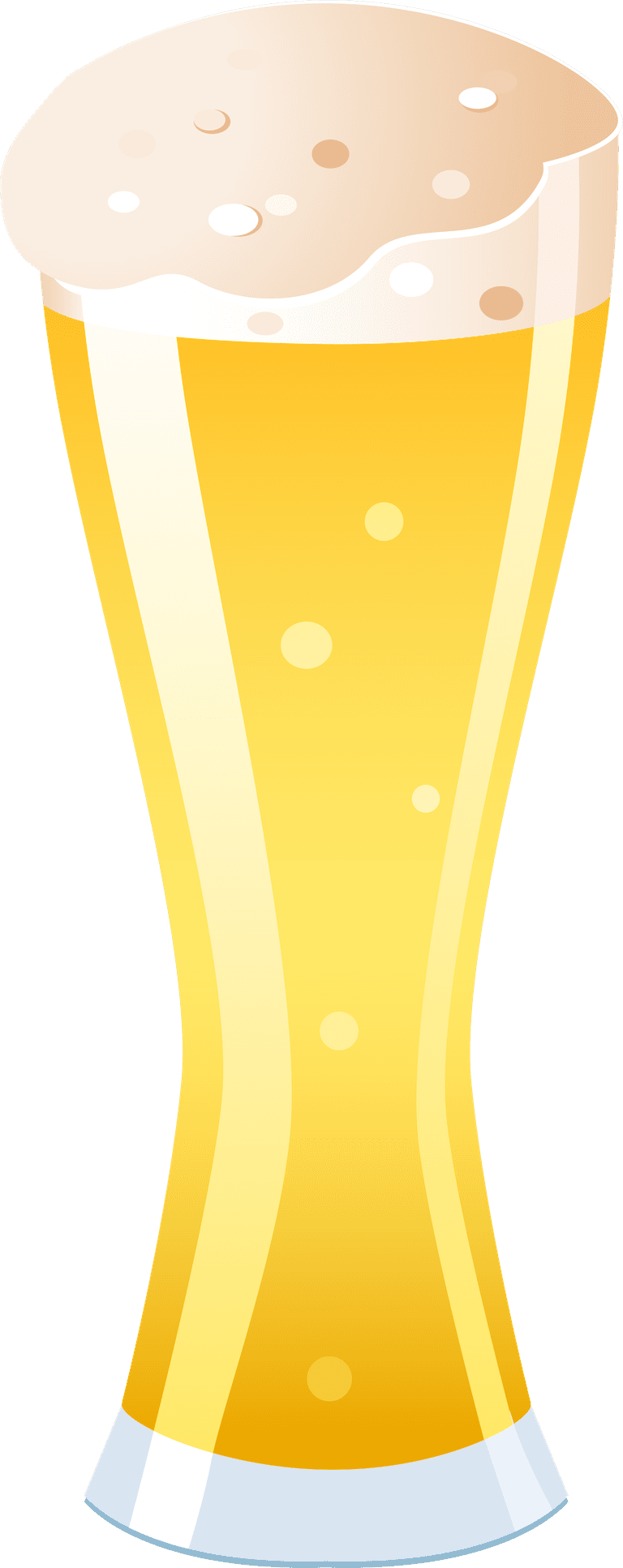 refreshing glass of water beverage vector with bright colors and smooth curves