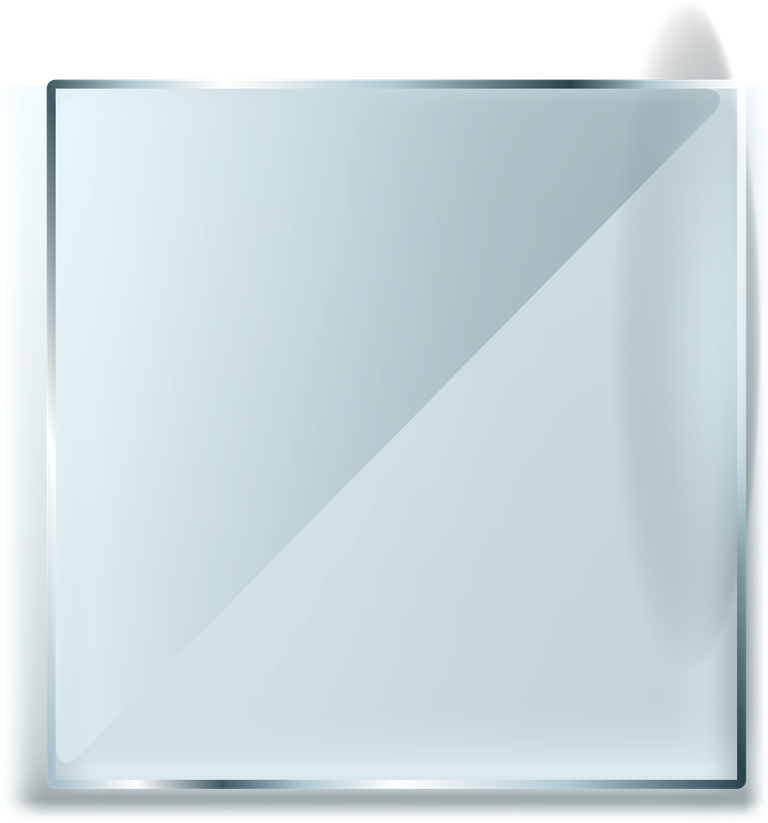realistic glass mirror with reflections for modern interior decoration and design