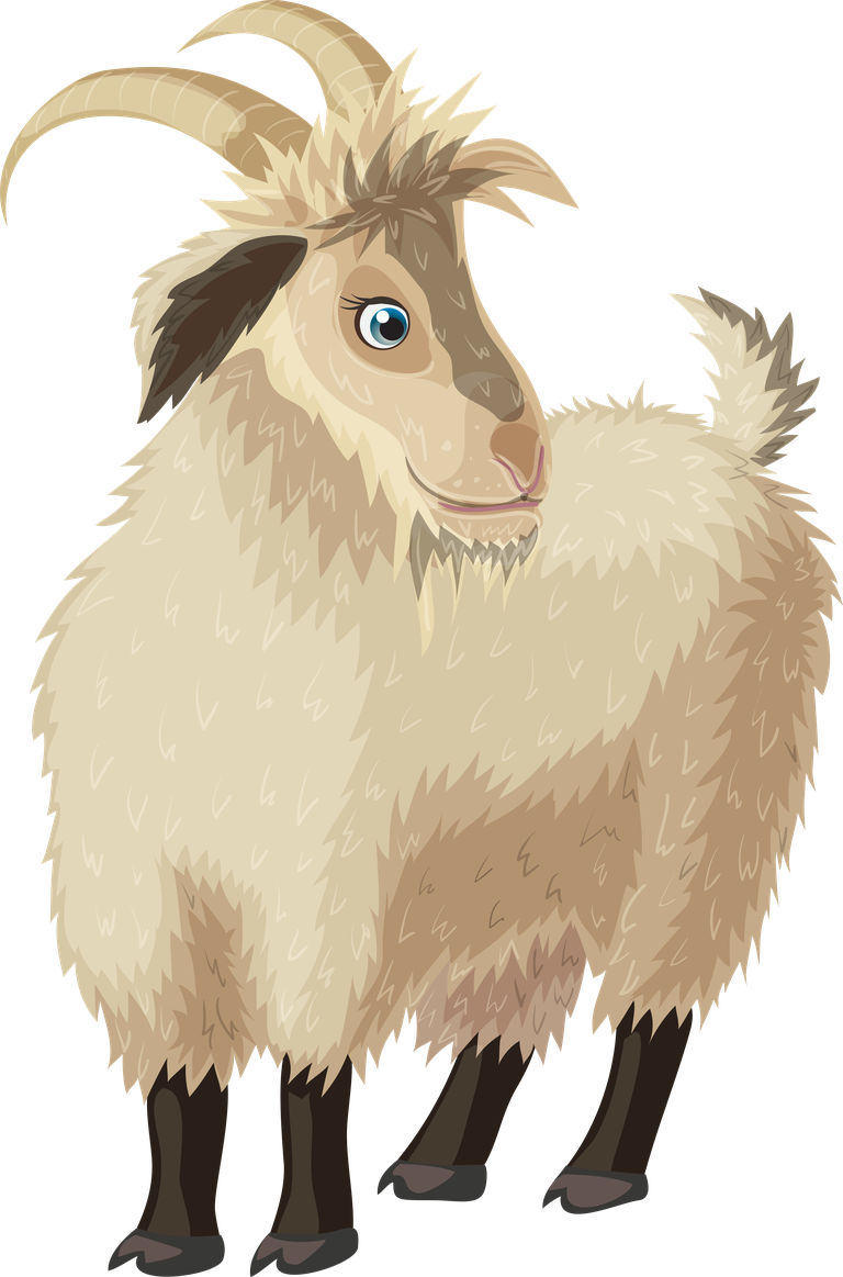 goat cartoon farm animals set featuring adorable furry characters for children’s projects