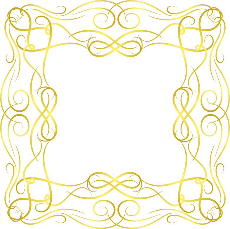 gold borders elements set collection ornament vector