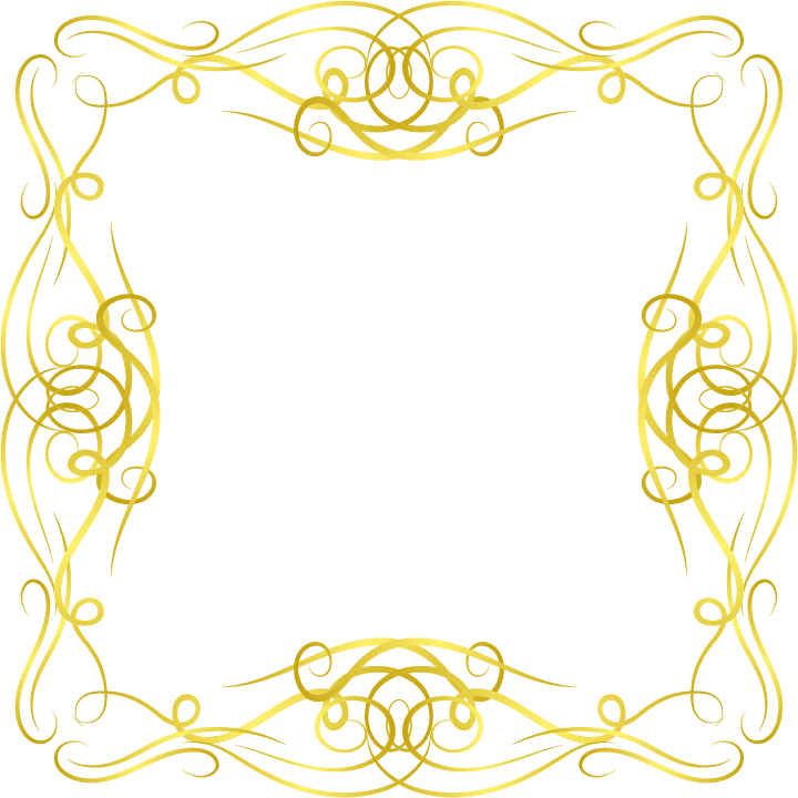 gold borders elements set collection ornament vector