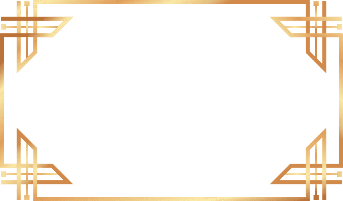 elegant golden art deco frames for sophisticated decor and stylish presentations