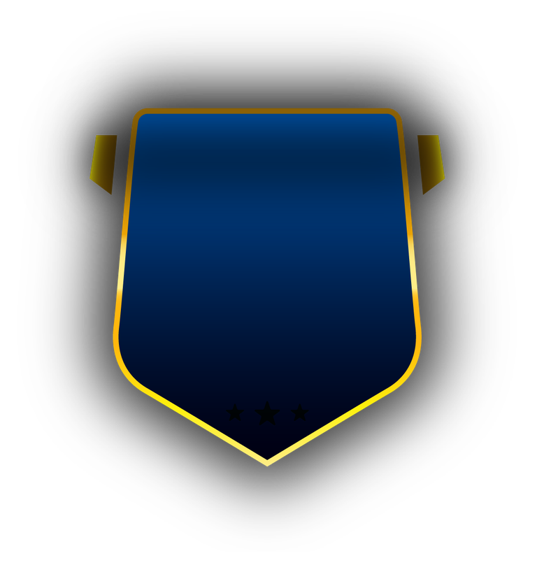 elegant golden badge and frame for awards and recognitions in classic style