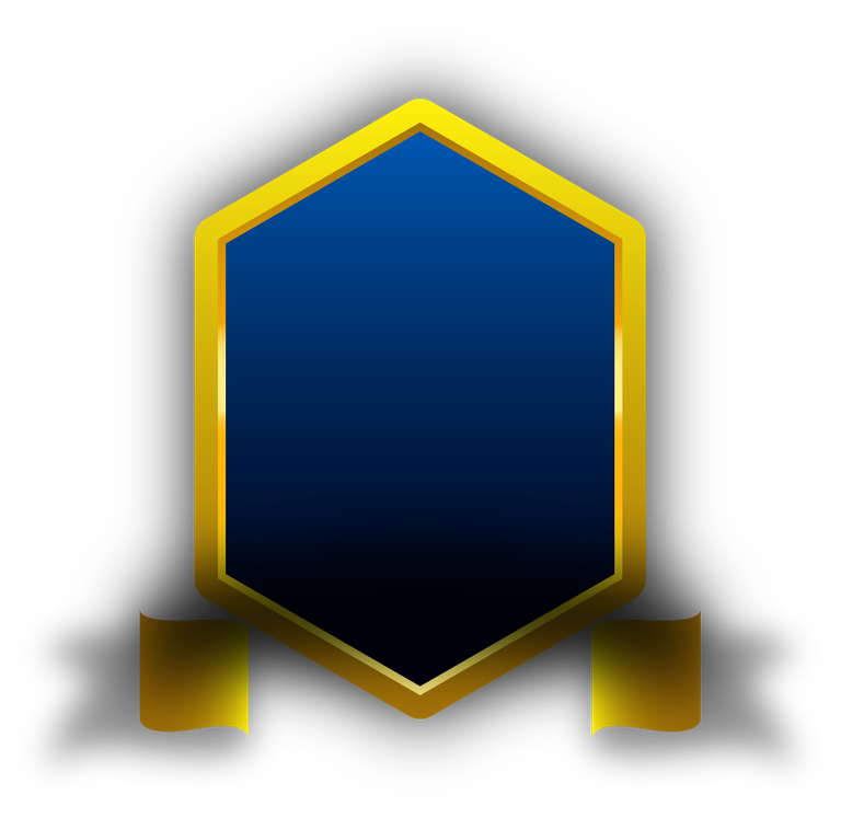 stylish golden badge and frame for awards, achievements, and promotions