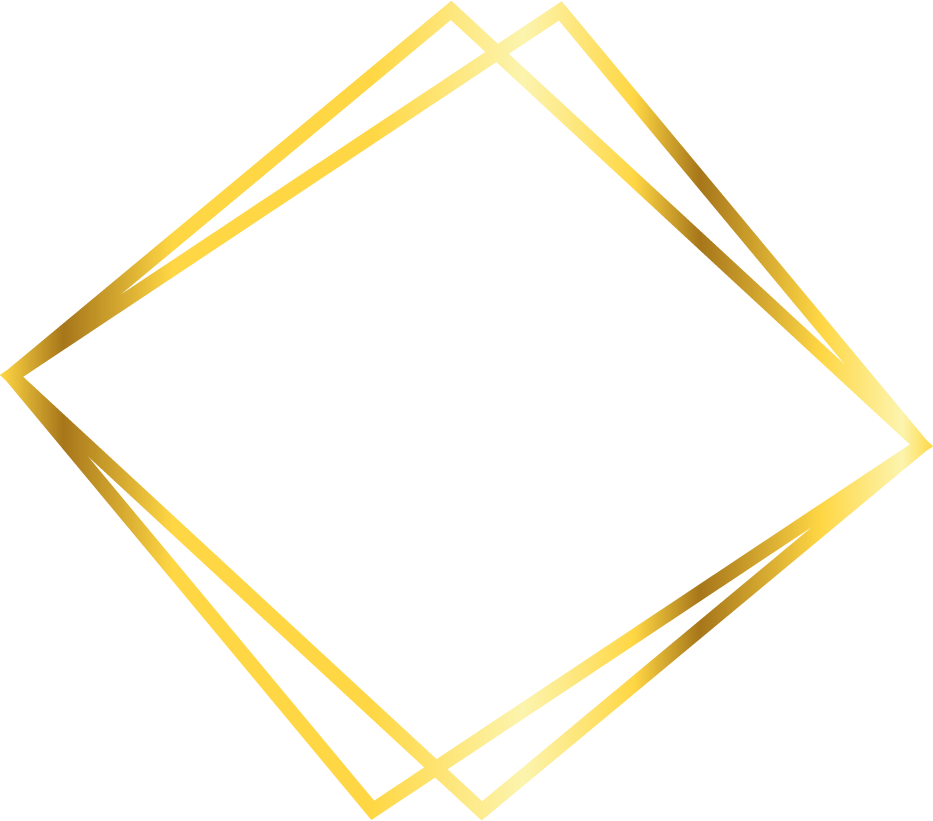 golden geometric flat frames perfect for elegant invitations and modern decor