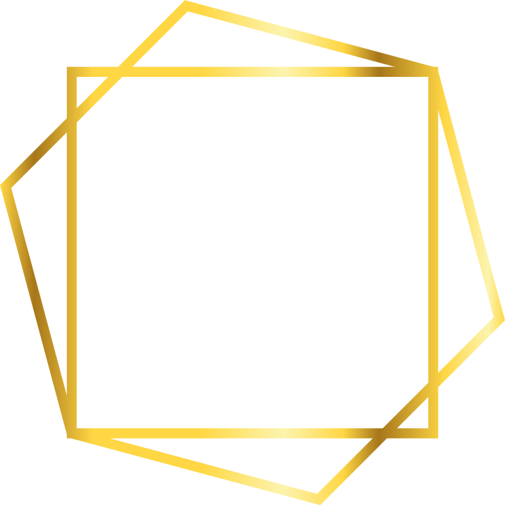 stunning golden geometric flat frames for elegant presentation and decoration