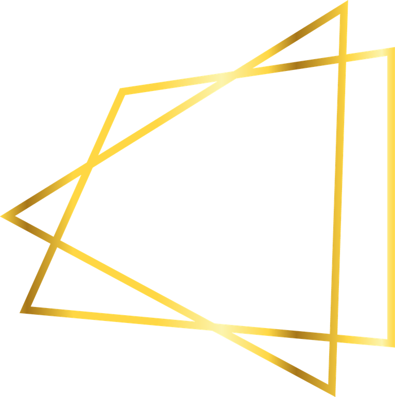 golden geometric flat frames for elegant invitations and modern branding projects