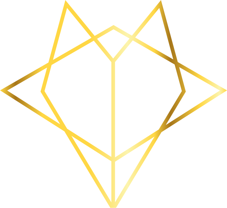 golden geometric flat frames for elegant branding and modern web projects