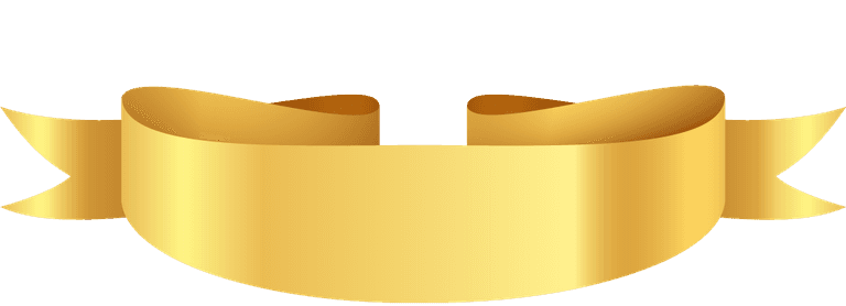 realistic golden silk ribbon design
