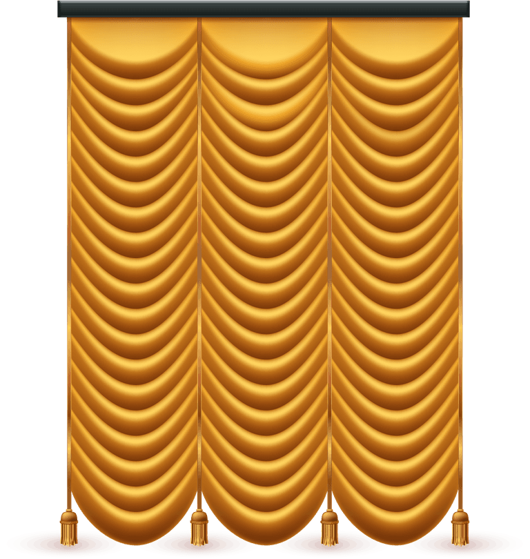 golden silk velvet luxury curtains for elegant home interiors and event decor