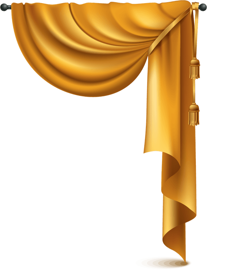 golden silk velvet luxury curtains