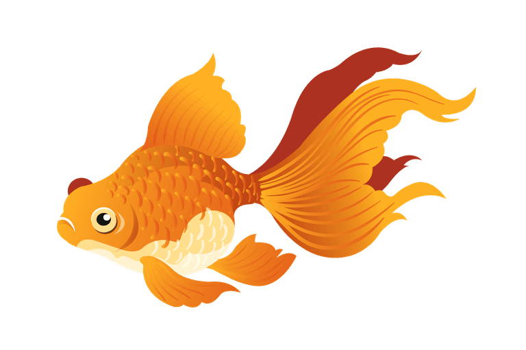 goldfish mouth expressions great for element illustration or animation