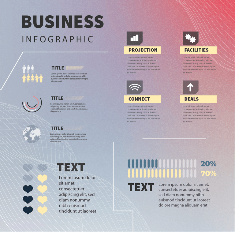 modern business infographic template with charts, diagrams, and visual data insights for presentations and reports