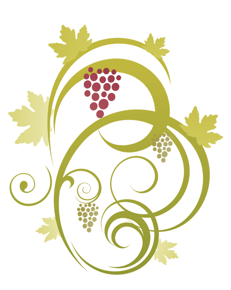 grape bunch pattern abstract floral vine grape ornament vector