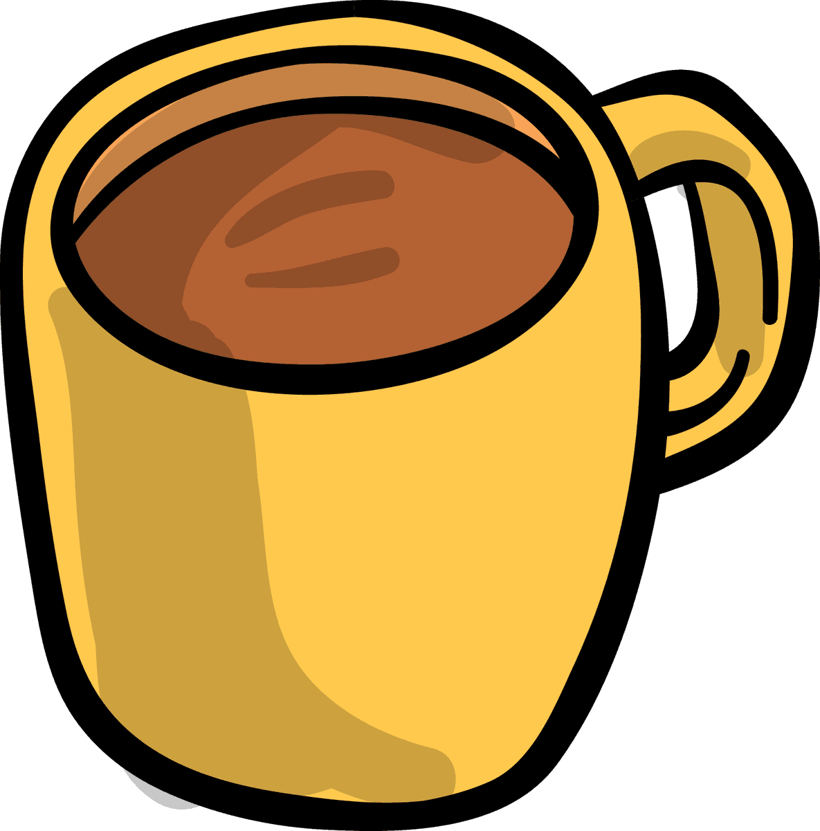 a cheerful graphic design workspace background featuring a yellow coffee mug