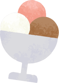 graphic resource includes grainy textured ice creams perfect to use for web and print