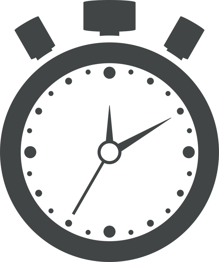 gray rounded clock time icon for accurate time tracking in digital projects