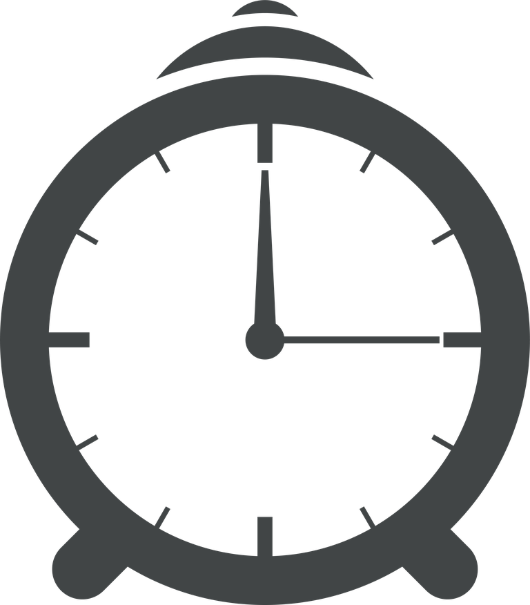 gray rounded clock time icon for efficient time management in modern applications