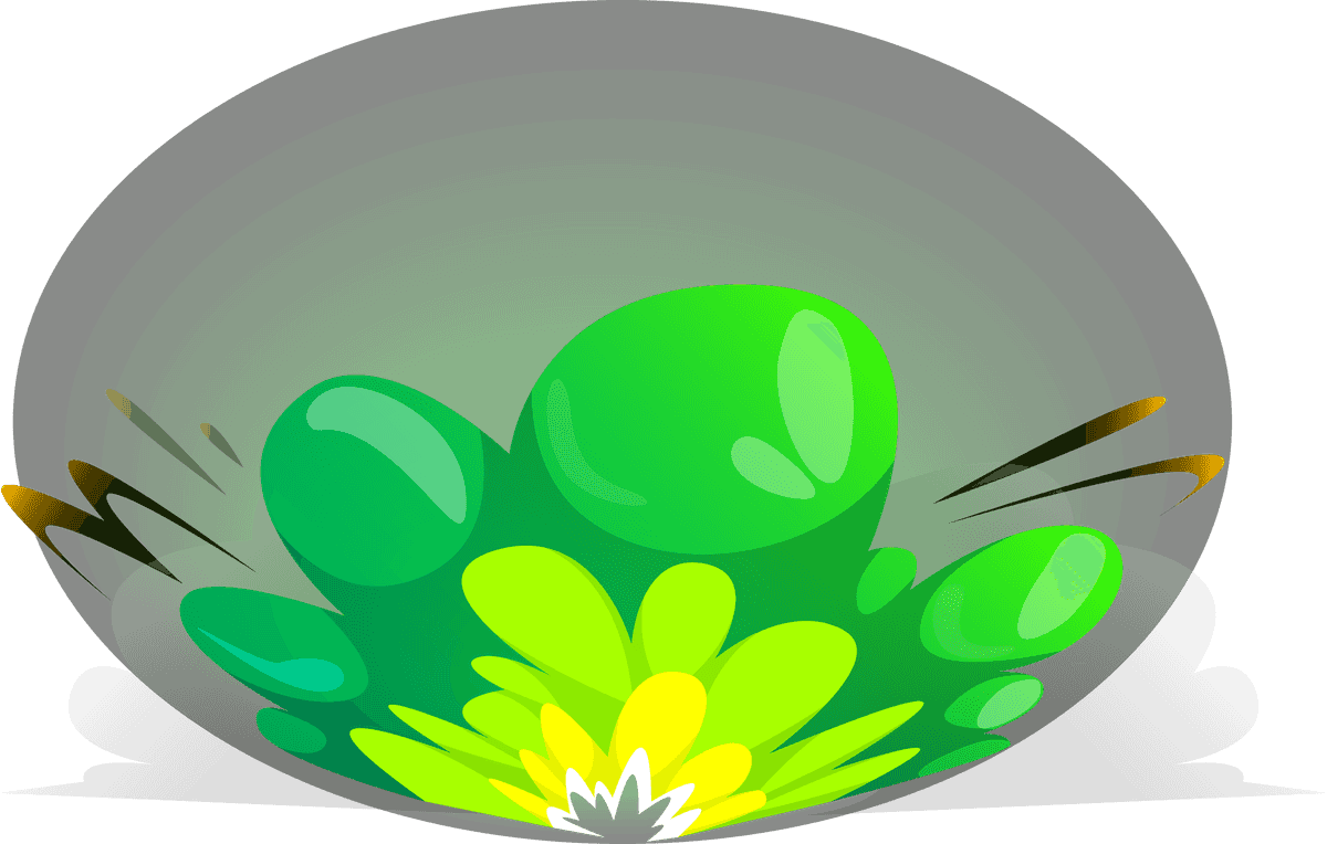 green burst sprites game animation