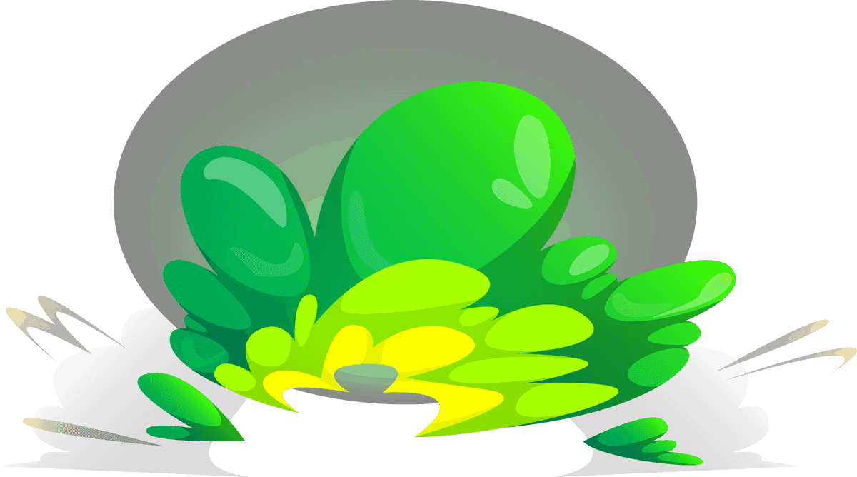 green burst sprites game animation