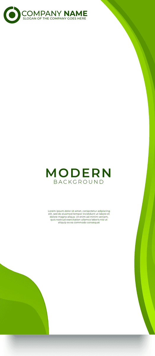 green corporate identity design template with modern aesthetics and customizable features for businesses