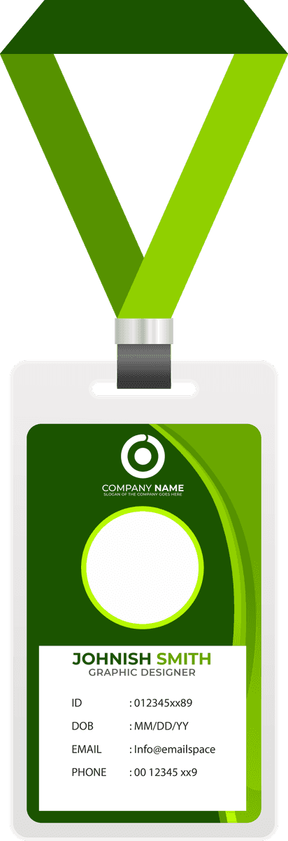 green corporate identity design template