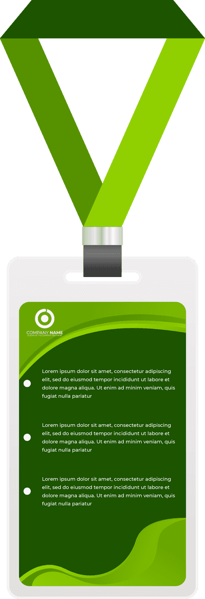 green corporate identity design template