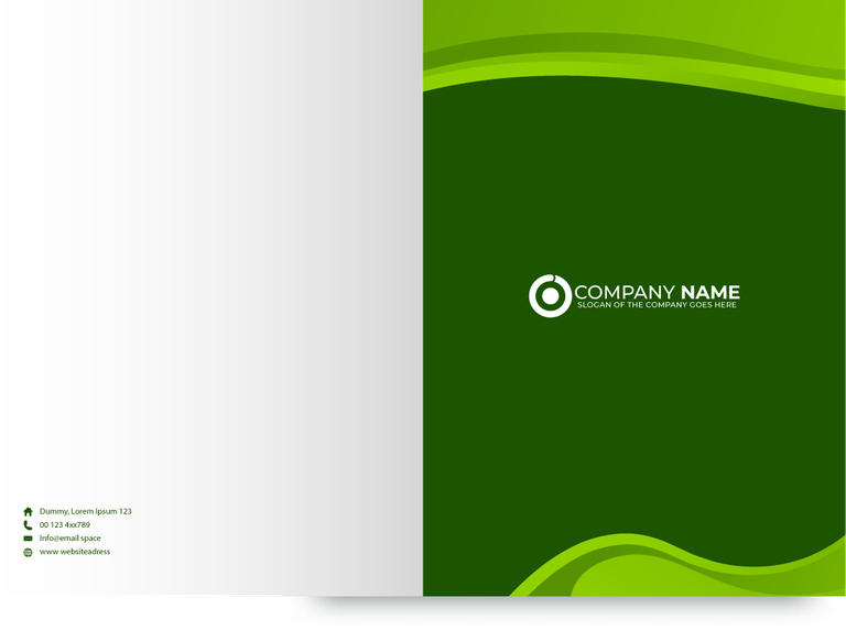 green corporate identity design template with modern aesthetics and customizable features for eco-friendly businesses