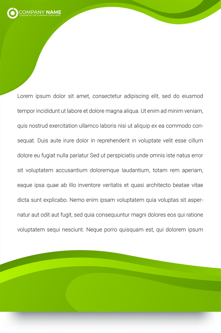 green corporate identity design template for sustainable business branding and marketing