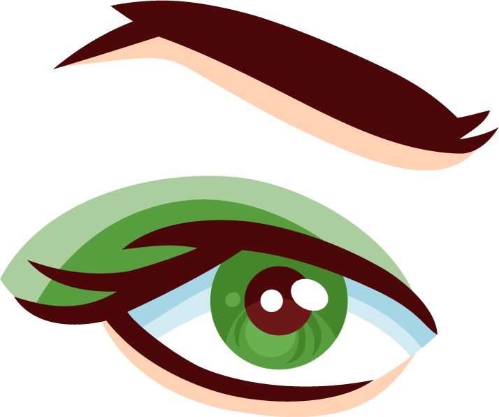 green eye makeup mascara glamour eye