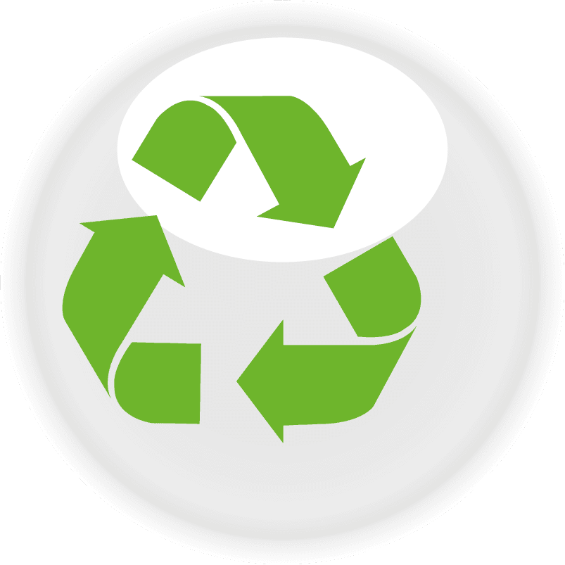 green nature on white icons showcasing sustainable living with recycling symbols and eco-friendly vibes