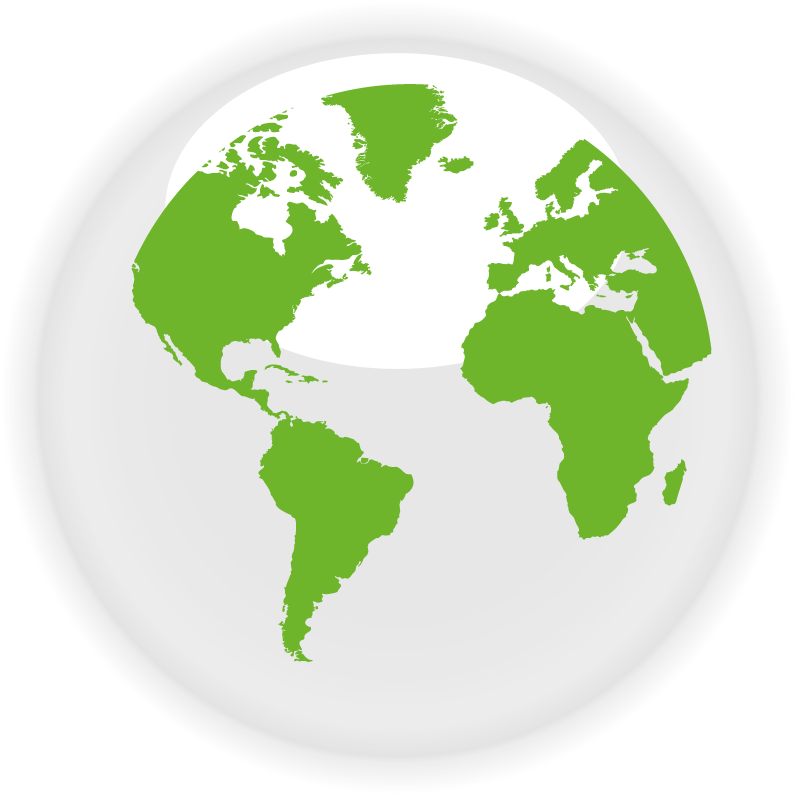 green nature on white icons for environmental awareness and sustainability initiatives