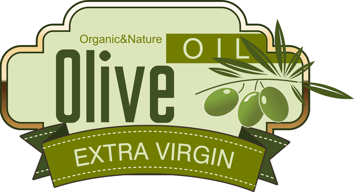 green olive oil labels set vector