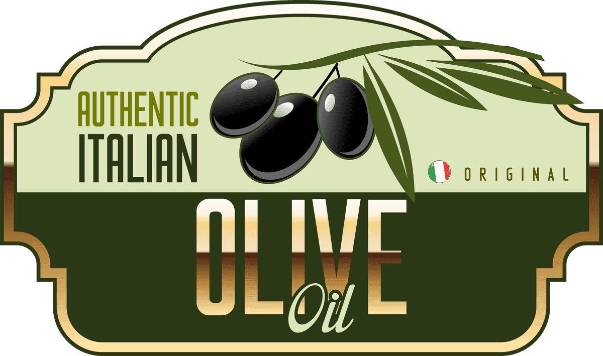 green olive oil labels set vector