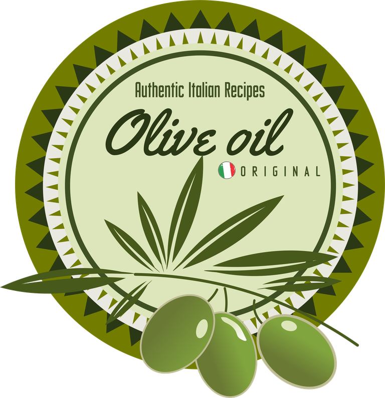 green olive oil labels set vector