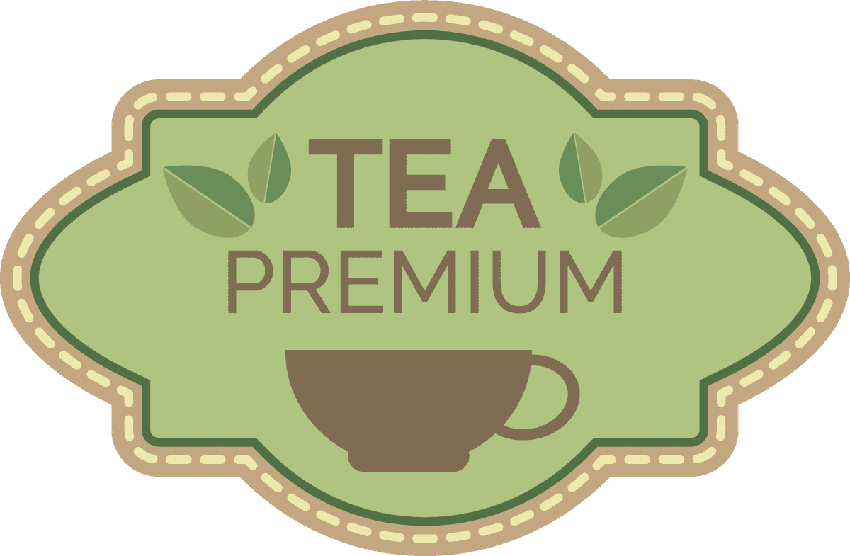 green tea labels icons for premium tea packaging and branding solutions