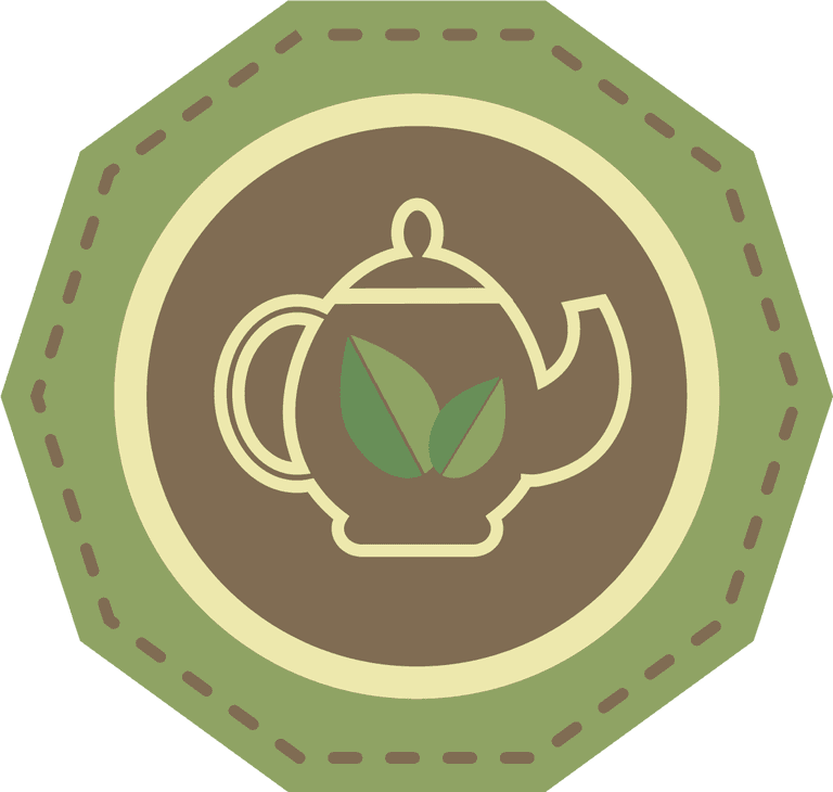 green tea labels icons for branding and packaging with eco-friendly ...