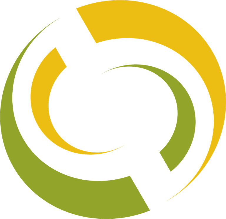 green yellow abstract logo showcasing dynamic circular patterns for eco-friendly branding and business identity