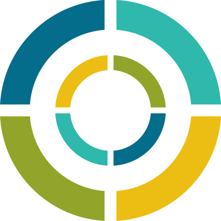 green yellow abstract logo with circular motif for modern branding and corporate identity
