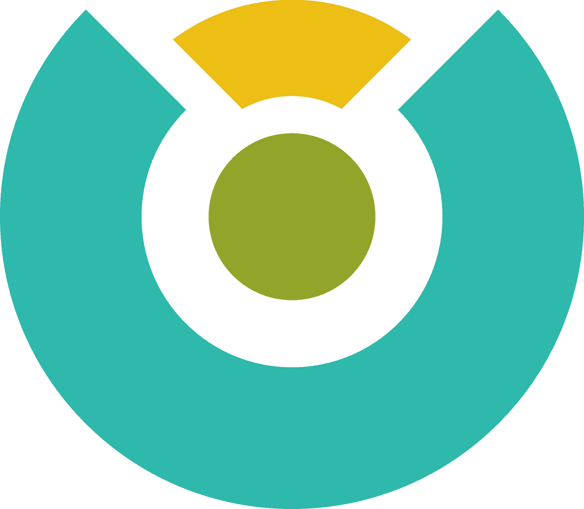 modern green yellow abstract logo for eco-friendly brands and innovative businesses