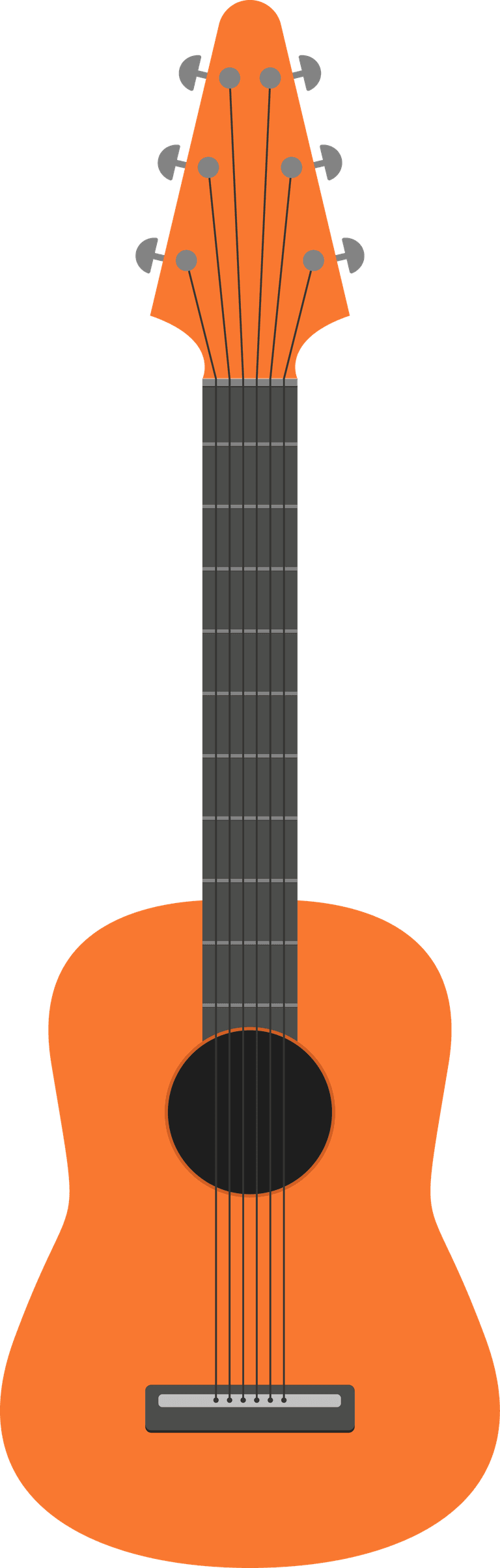 guitar illustration isolated on white background