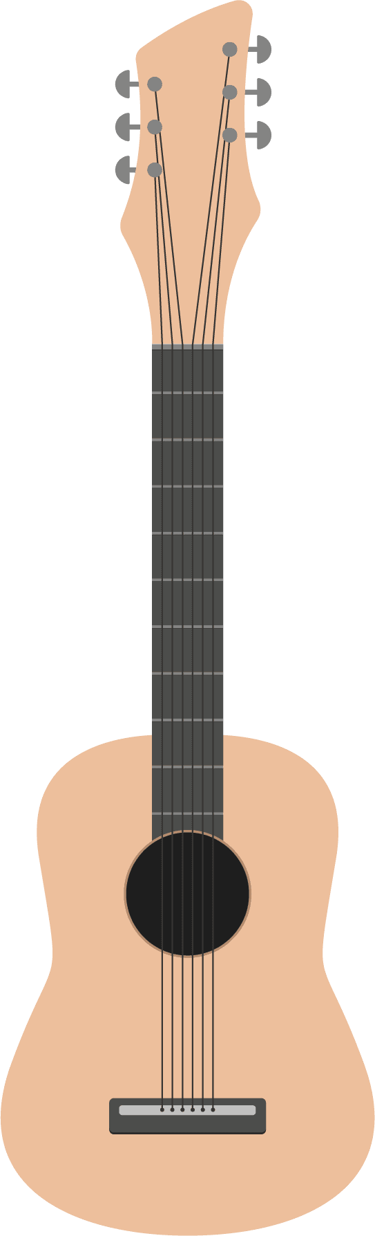 guitar illustration isolated on white background
