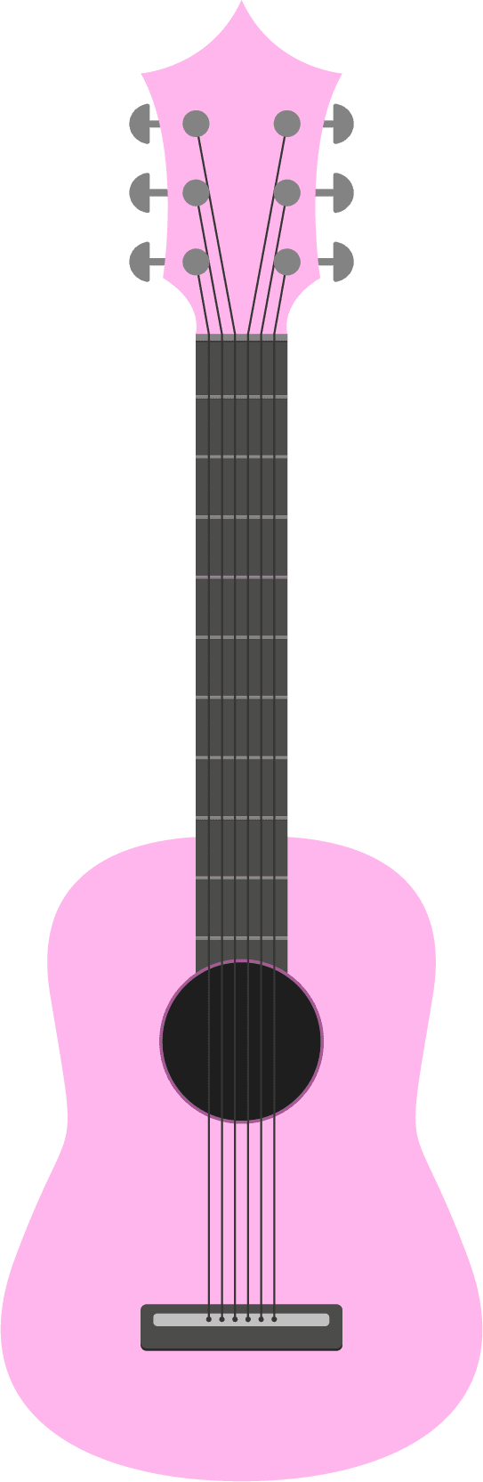 guitar illustration isolated on white background