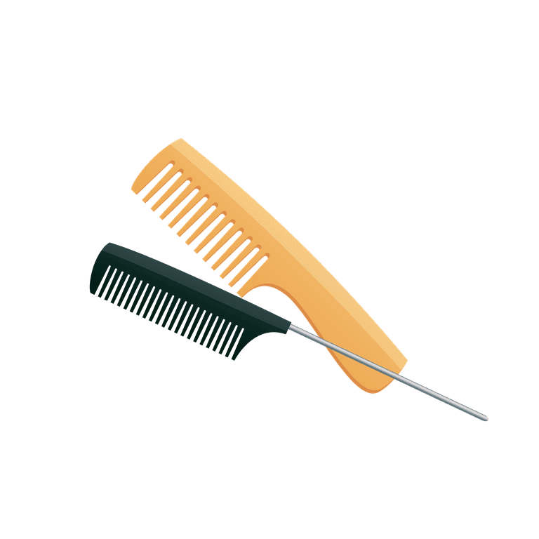 hairdressing tools hair theme vector