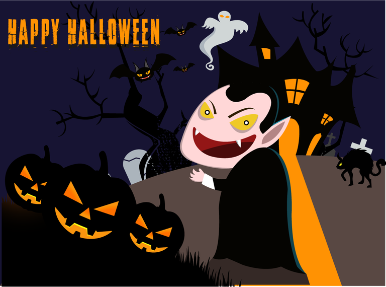 halloween and drama lord dwe with spooky pumpkins and ghosts for festive celebrations