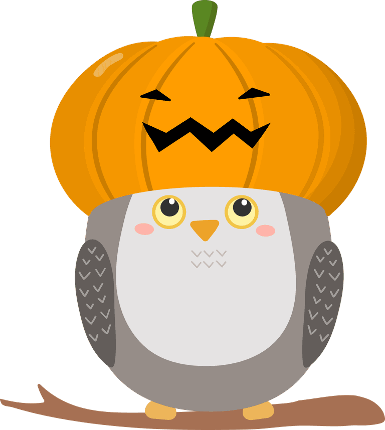 halloween bird owl animal characters of various professions and posing such