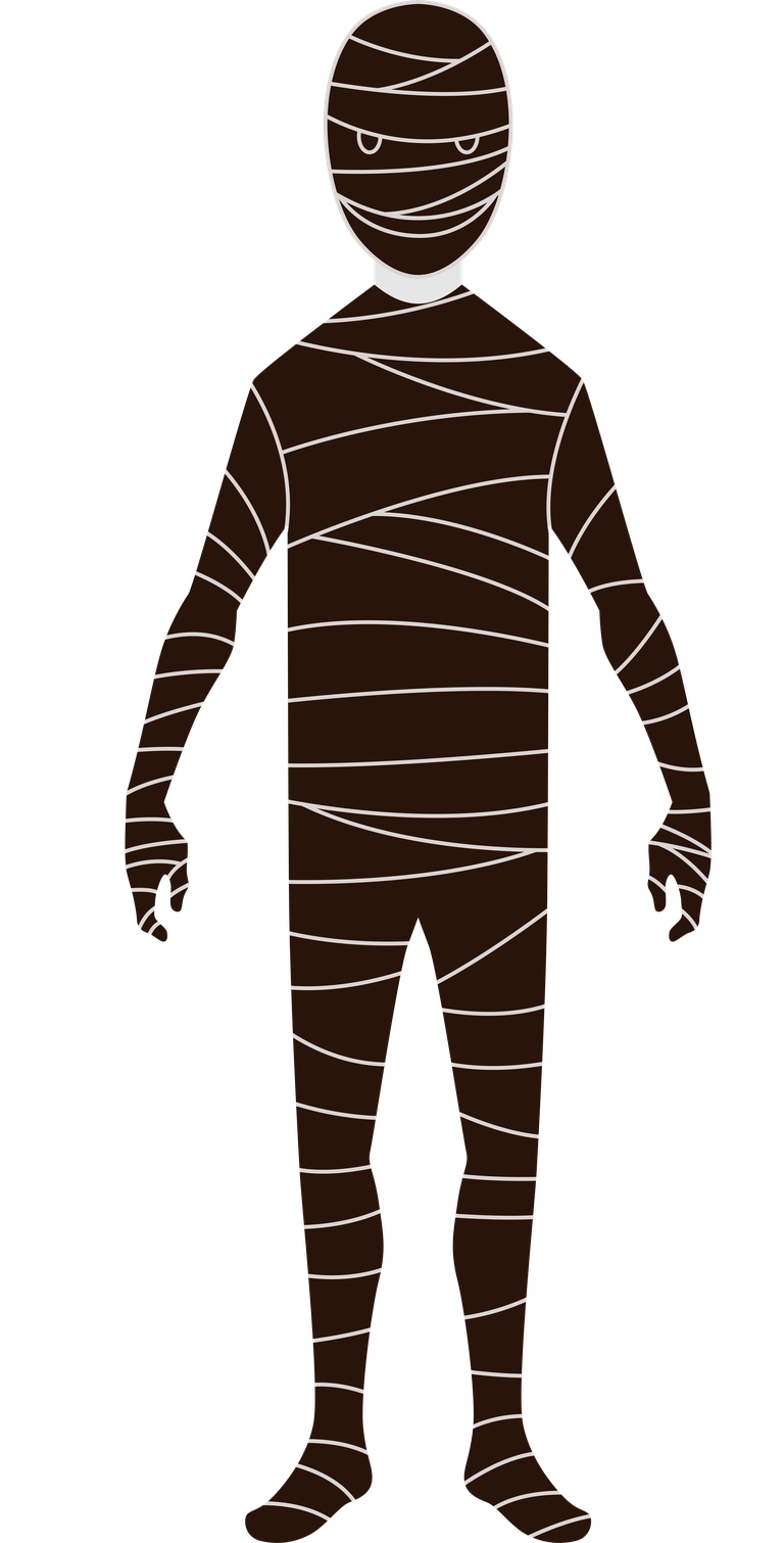 halloween character costumes assortment featuring a spooky mummy for festive celebrations