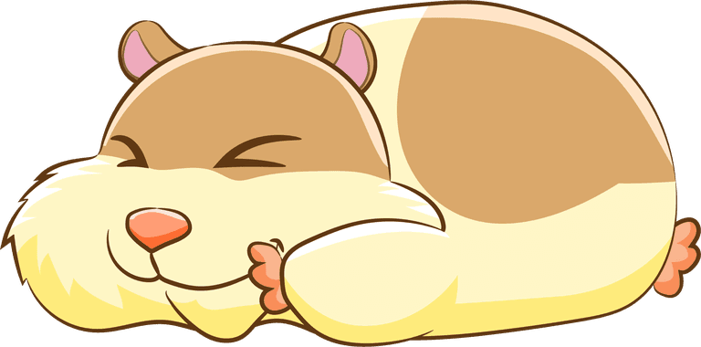 hamster mouse gerbil mouse pose hand drawn doodle illustration