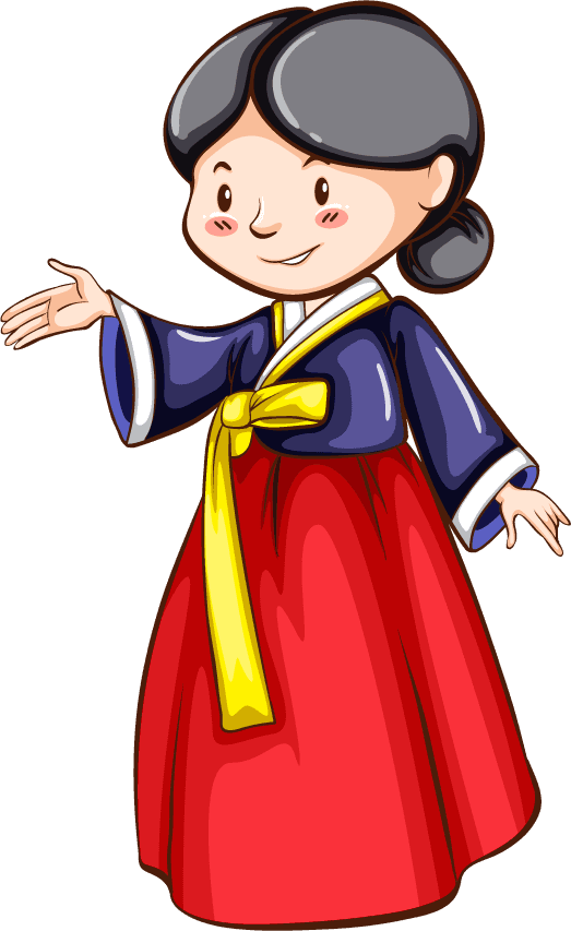 hanbok asian people greeting different languages